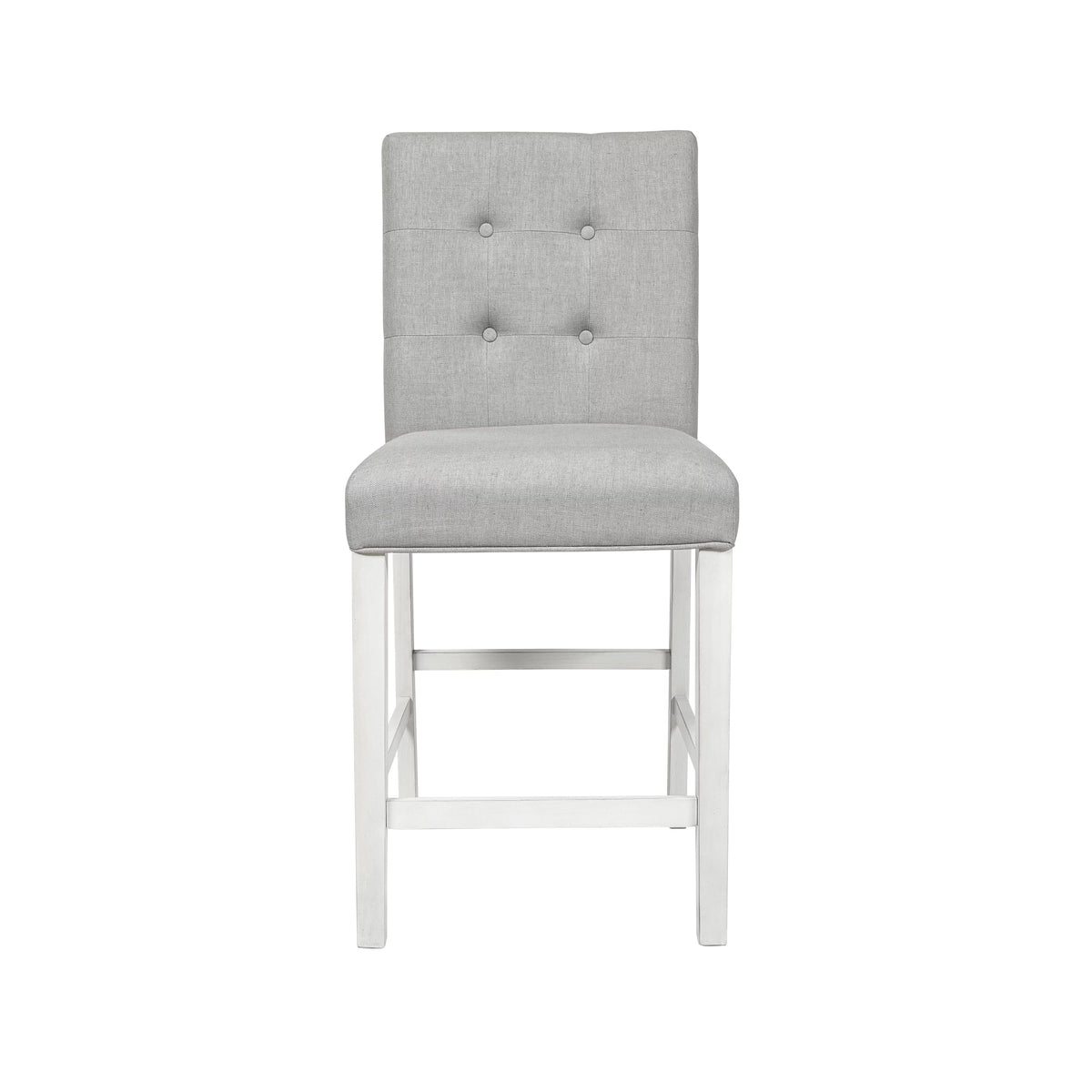 Grey Tufted Counter Chairs Set of 2 A68645