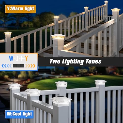 12 Pack Solar Post Cap Lights for 4x4 Posts N22617