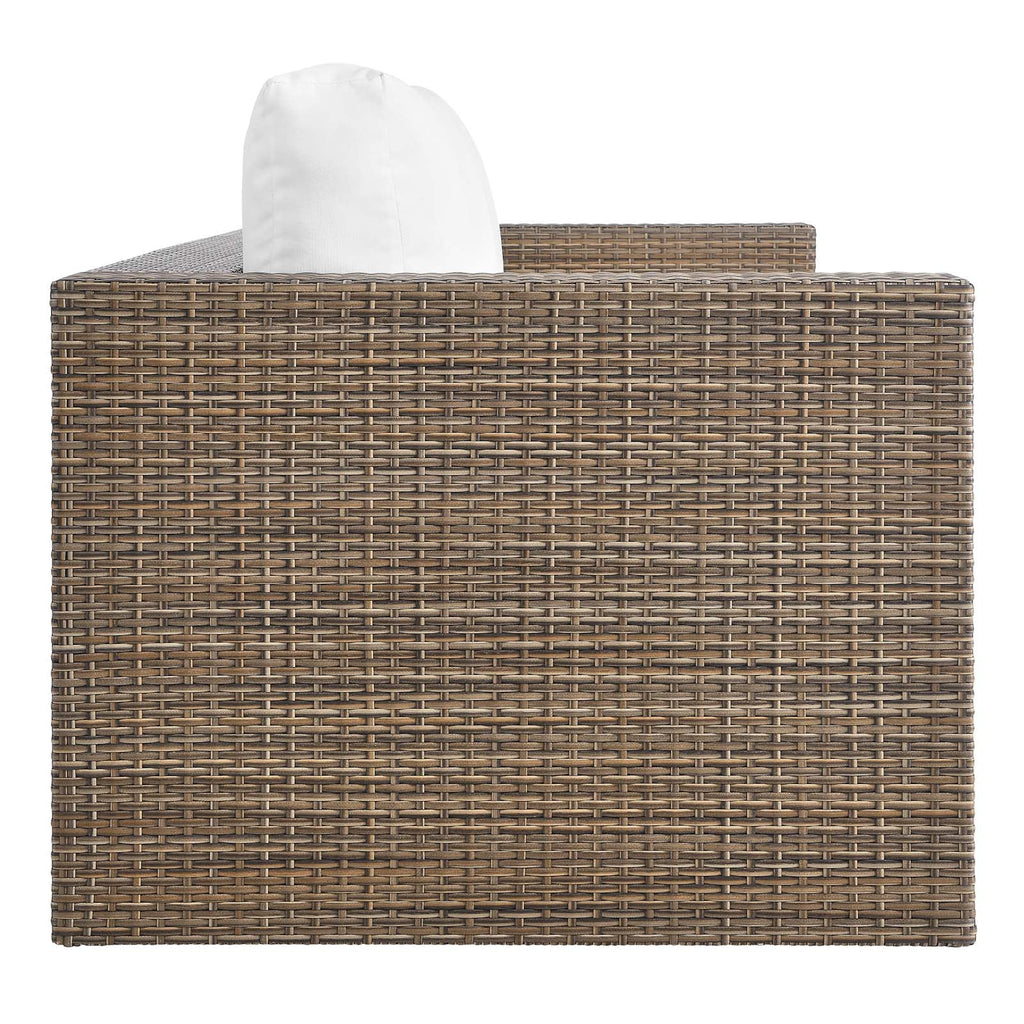 2-Piece Outdoor Patio Furniture Set in Cappuccino White N870887