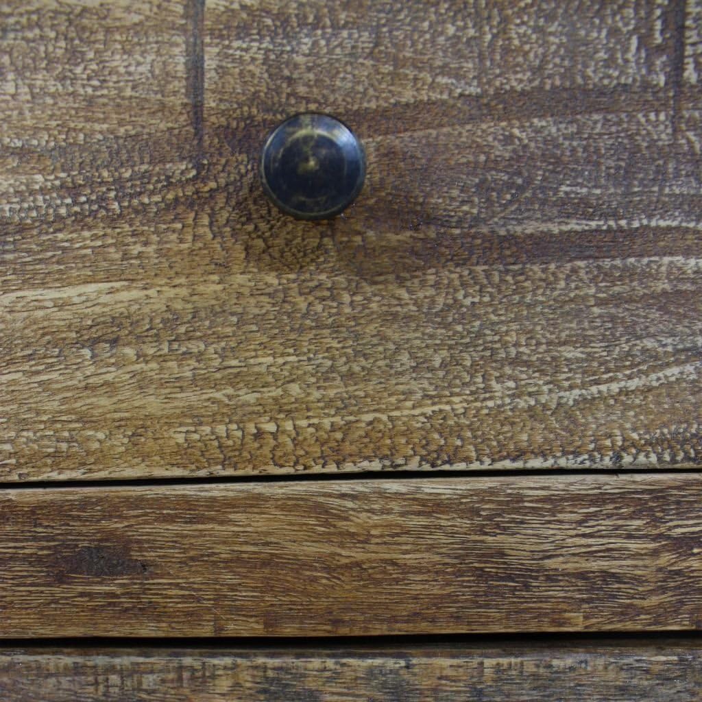 Solid Reclaimed Wood 2 Drawer Nightstand P60606