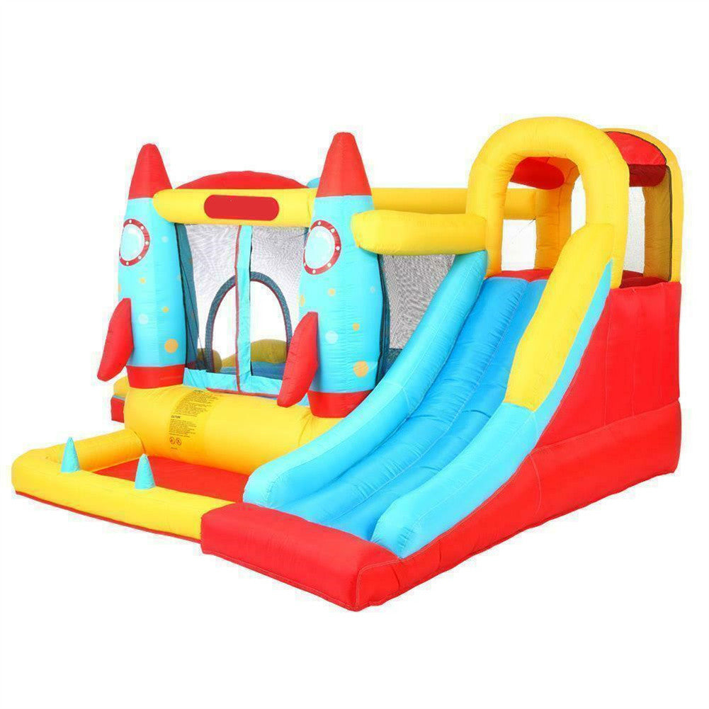 Rocket Bounce House Inflatable Castle Slide with Blower G297049