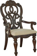 Brown Pecan Arm Chair Q6055
