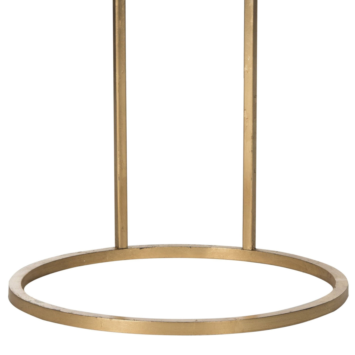 Round Gold Leaf End Table K534