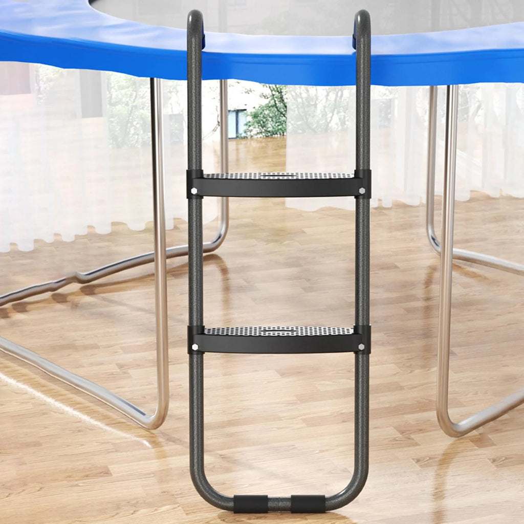 Trampoline Ladder Wide Step 2 Step High Strength Steel Climbing Ladder I63115