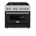 36 in. Stainless Steel Gas Burner Electric Oven Range Q971