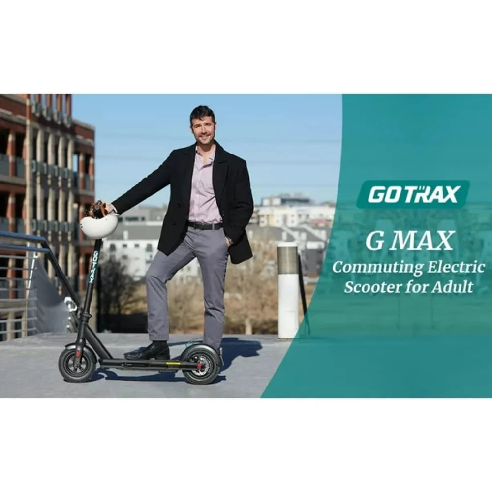 Electric Scooter with 10 Pneumatic Tire, 42 mile 20 mph 500W Motor D836