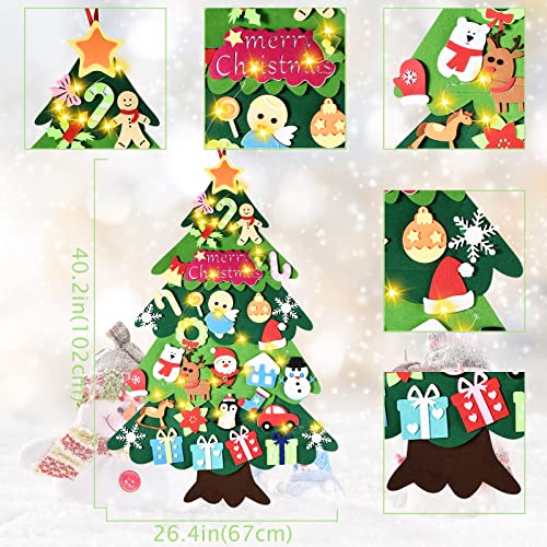 Felt Christmas Tree 35 Pcs Decorations F1039