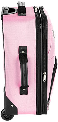Pink Expandable 2-Piece Softside Upright Luggage Set C42257