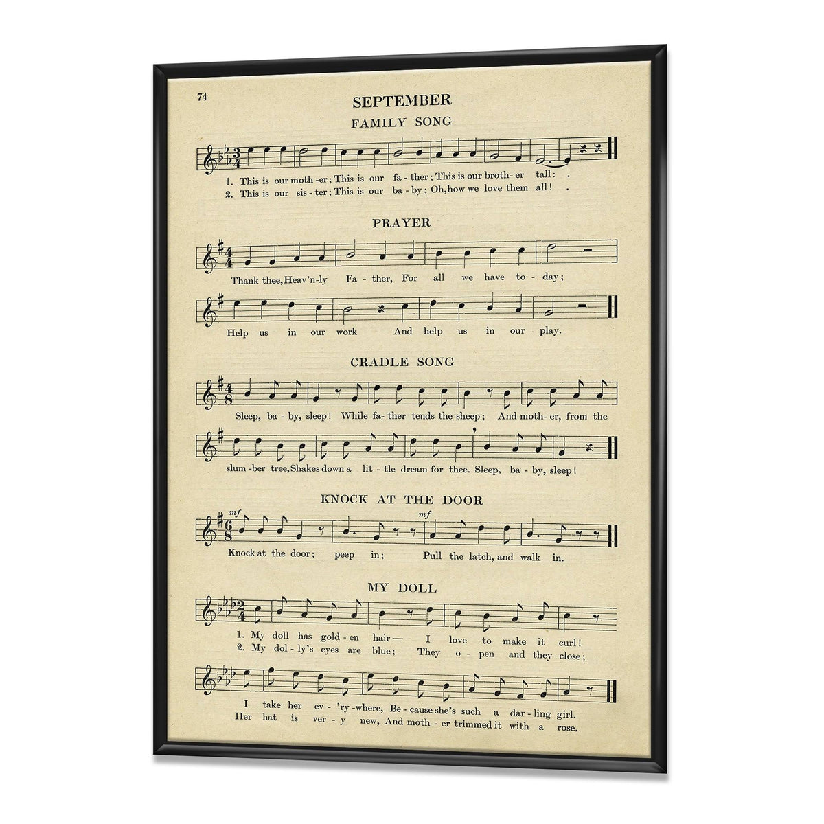 Framed Canvas 30 in. Wide x 40 in. High Black M894836
