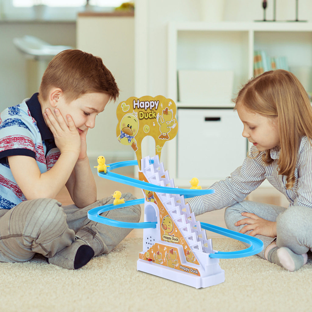 Duck Roller Coaster Toys 4 Pieces Educational Toys with Race Track N591148