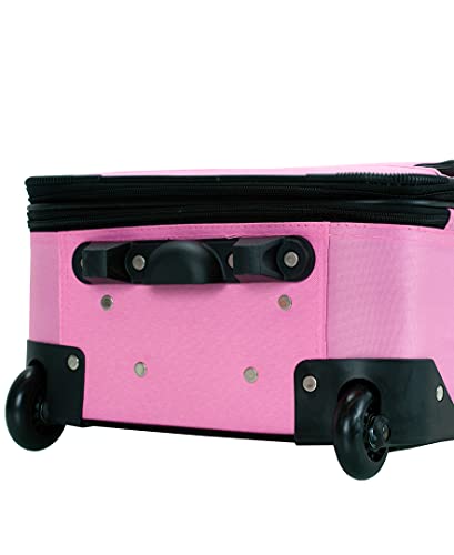 Pink Expandable 2-Piece Softside Upright Luggage Set C42257