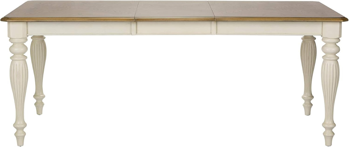 7 Piece Rectangular Table Set White T7585
