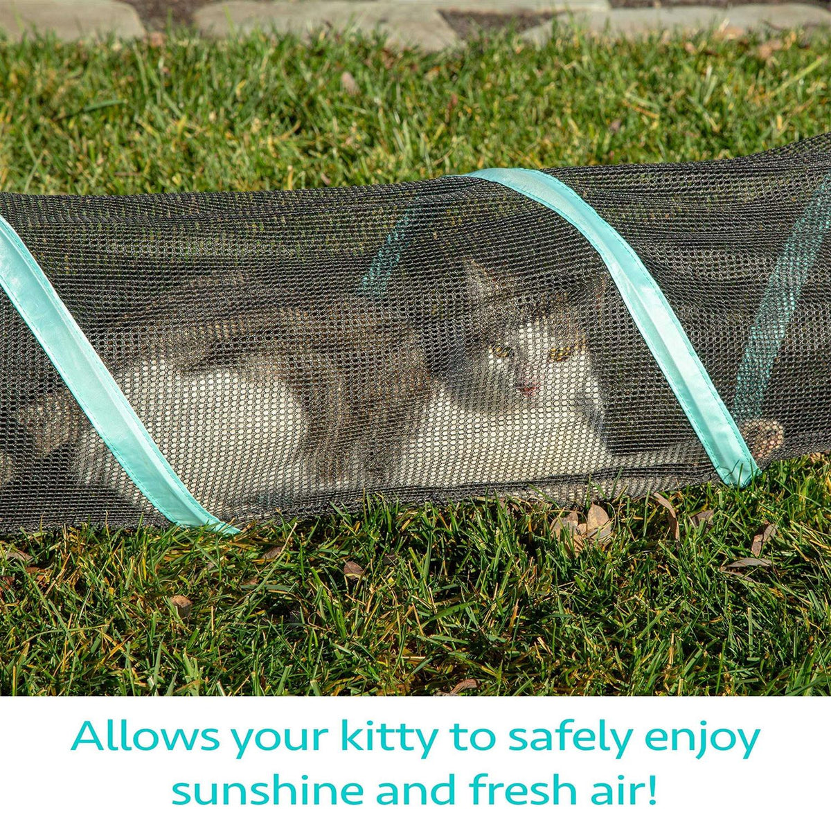 Outdoor Catio Mega Kit for Cats and 10' Tunnels Q27175