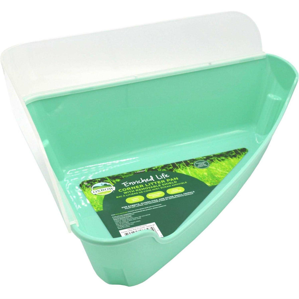 Corner Litter Pan with Removable Shield W829974
