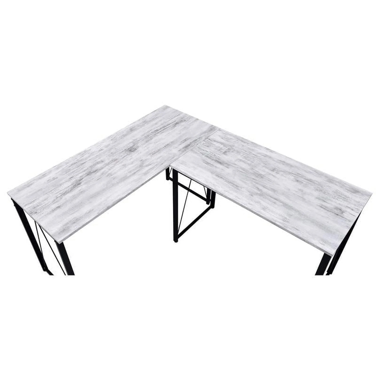 Antique White and Black Wood Writing Desk A496417