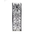12 in. Spiderweb Art Decorated Square Glass Vase F92866