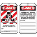Danger Do Not Operate Maintenance Tag Q660924