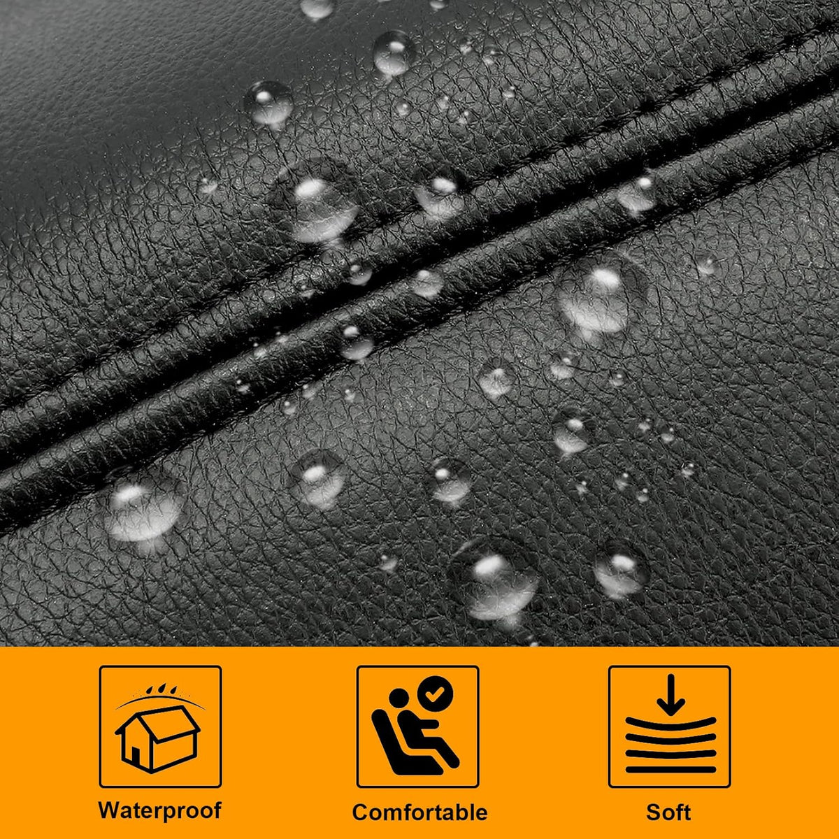 Black Cloth Seat Cover Pack of 2 W2526