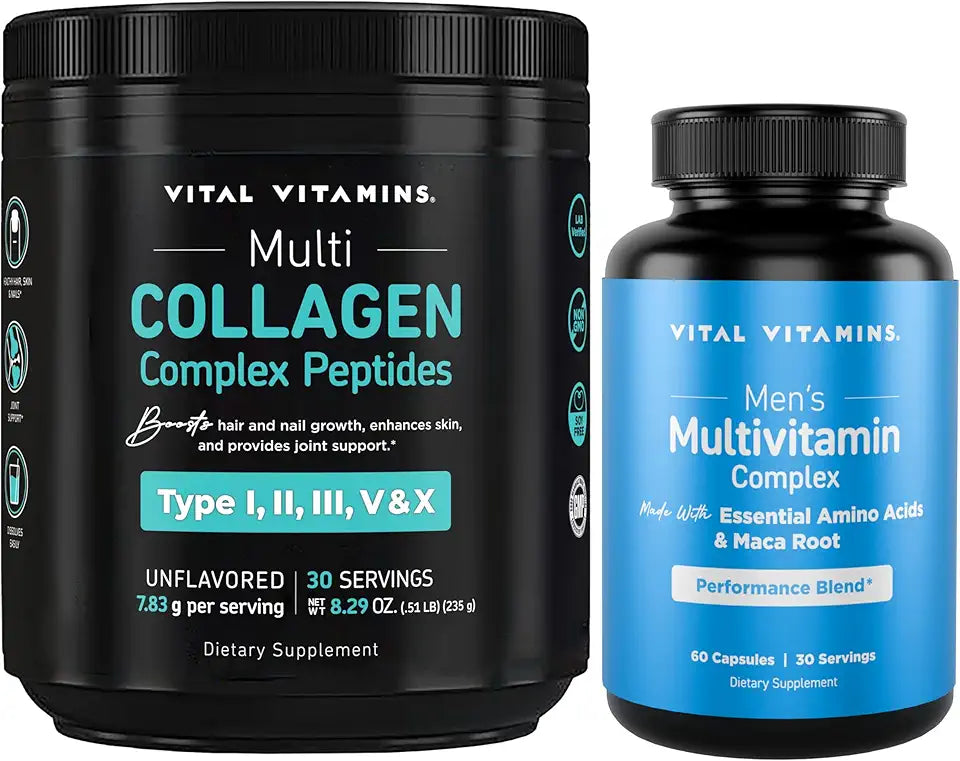 Multi Collagen Peptides Powder + Men's Multivitamins J451