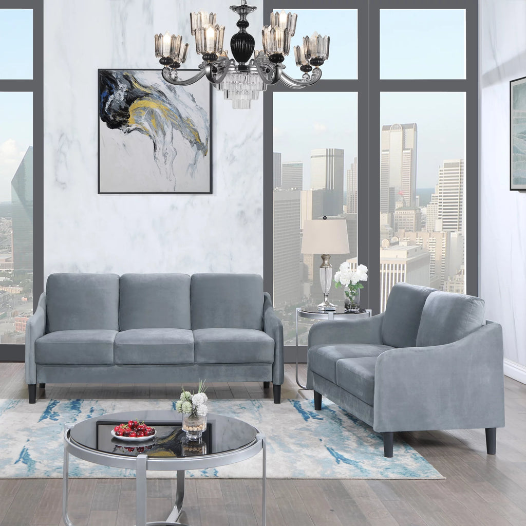 51.5" Grey Loveseat Sofa I936