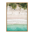 Tropical Beach from Above Framed Canvas, 23x33 Y925469