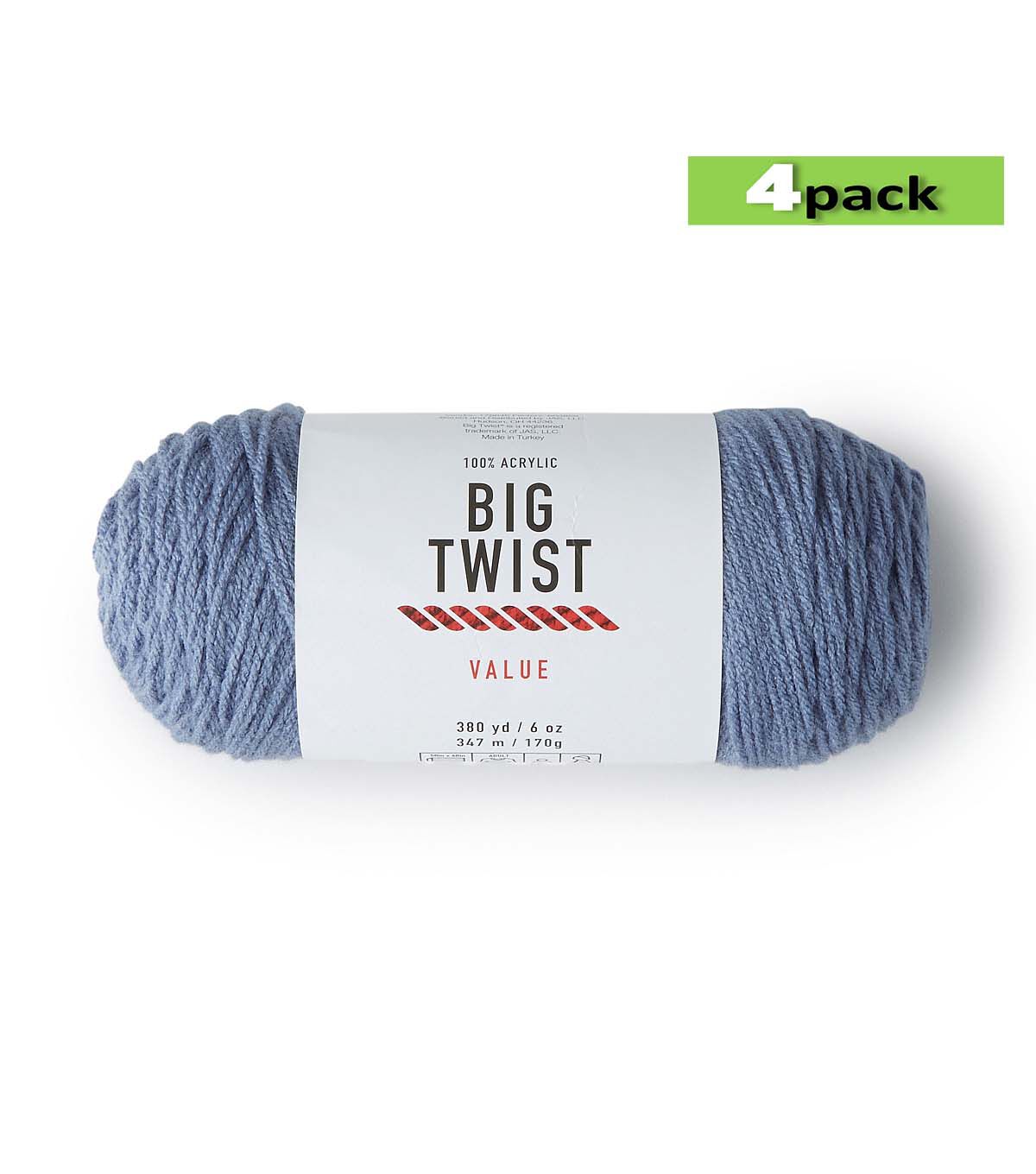 Denim Blue Medium Weight Acrylic Yarn Q74519
