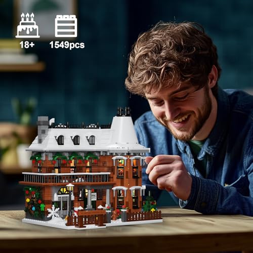 House Building Set with LED Light, 1549PCS Building Blocks Toy Y170