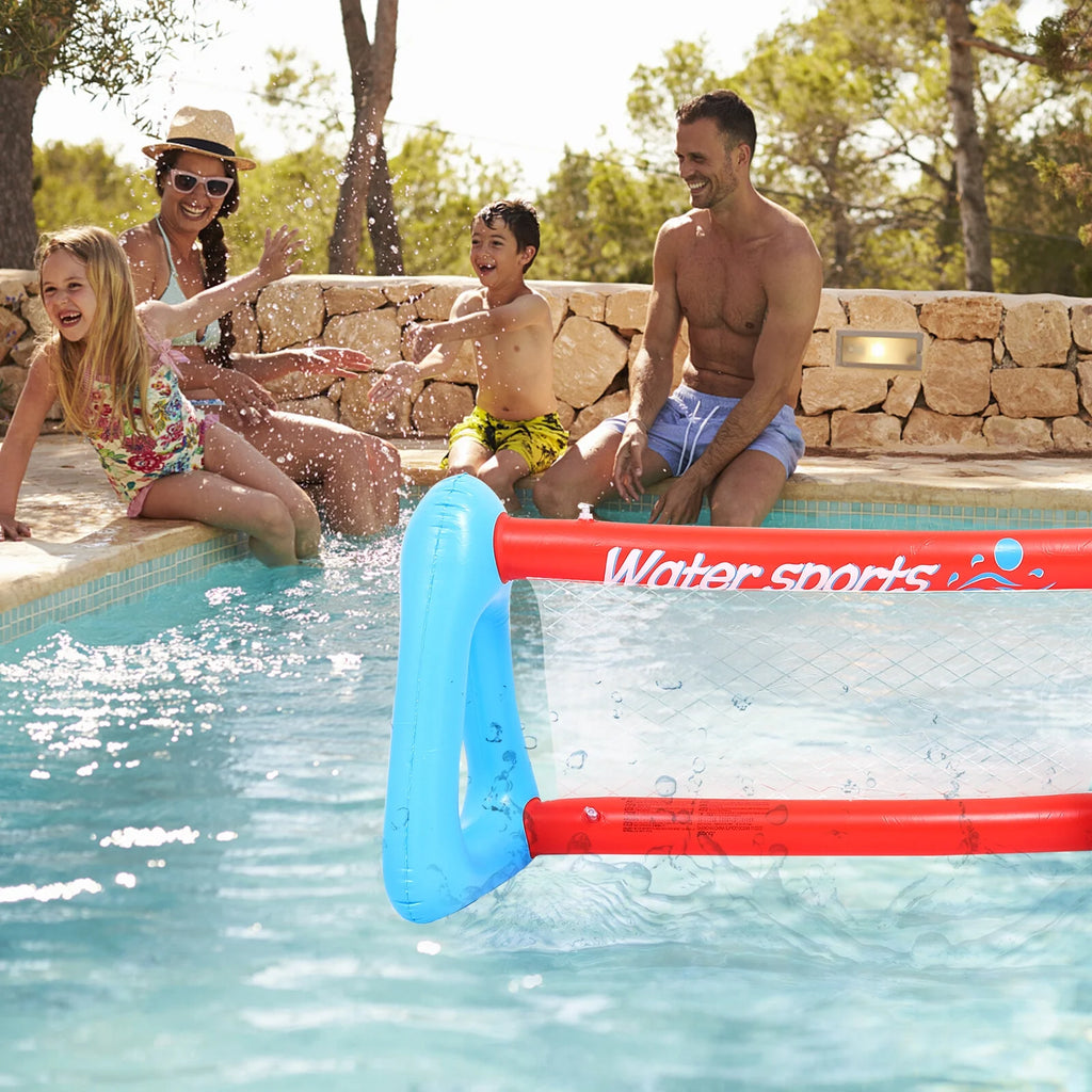 Inflatable Pool Volleyball Game Set with Volleyballs O524733