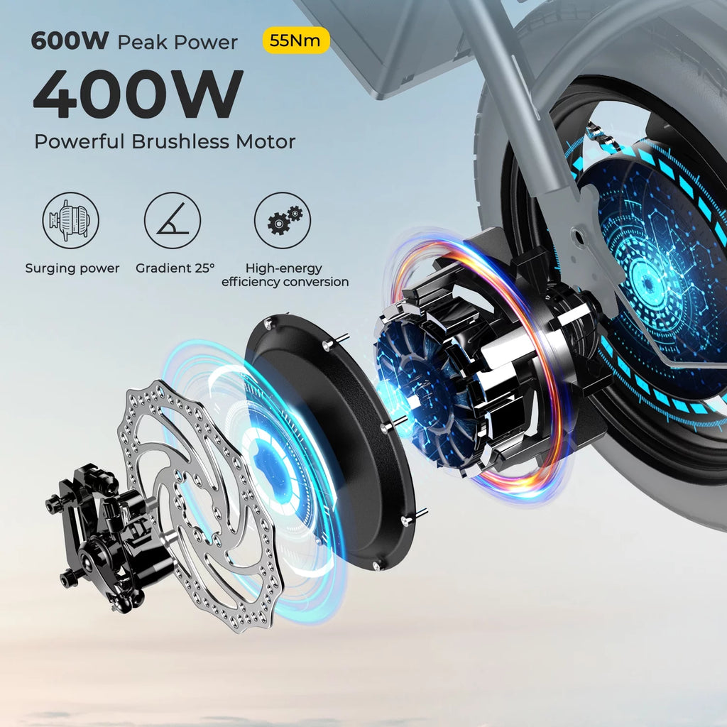 36V 10Ah Foldable Electric Bike 400W Motor U607943