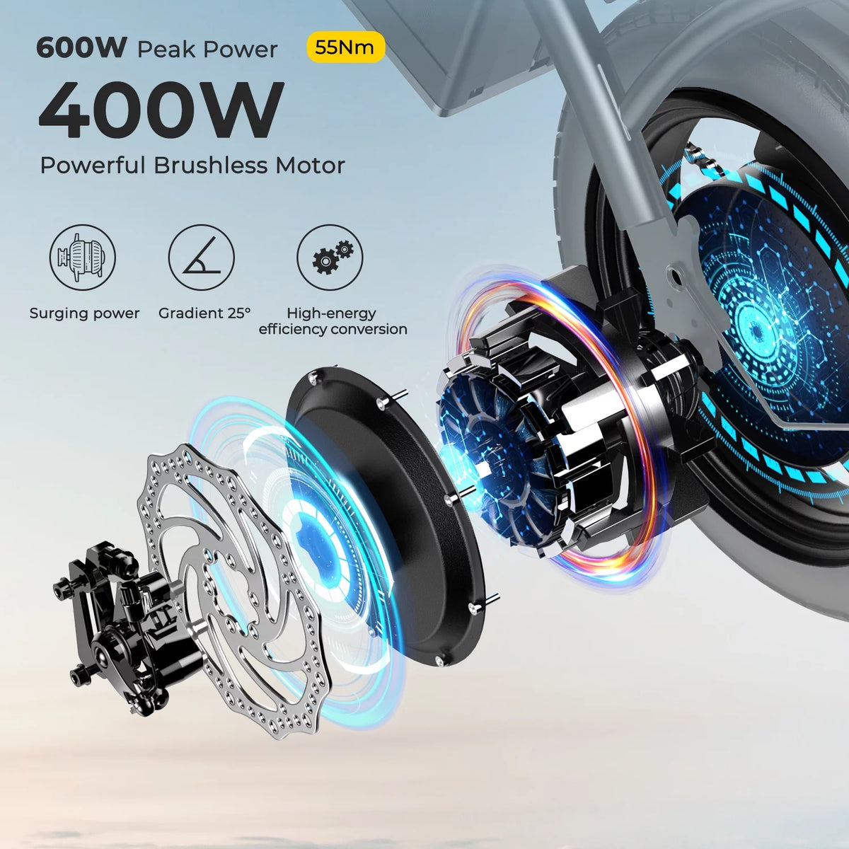 36V 10Ah Foldable Electric Bike 400W Motor U607943