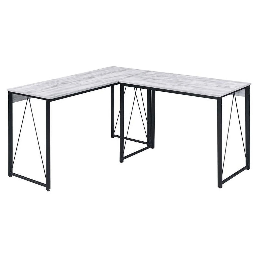 Antique White and Black Wood Writing Desk A496417
