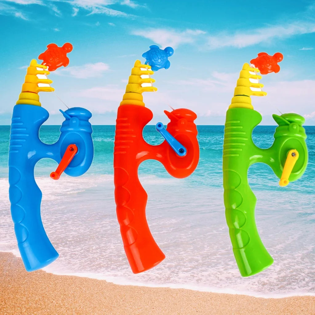 6 Pieces Kids Fishing Rod Toy Magnetic Fishing Game V18819