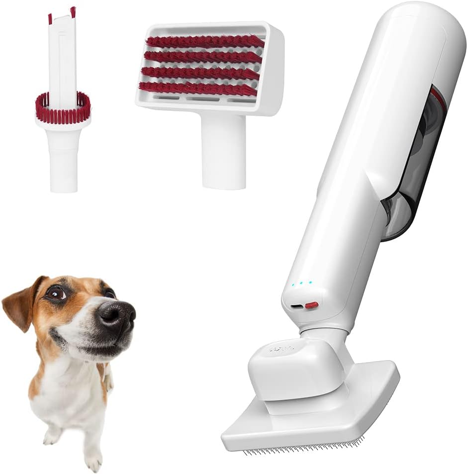 Cordless Handheld Pet Vacuum Cleaner with Slicker Brush A4910