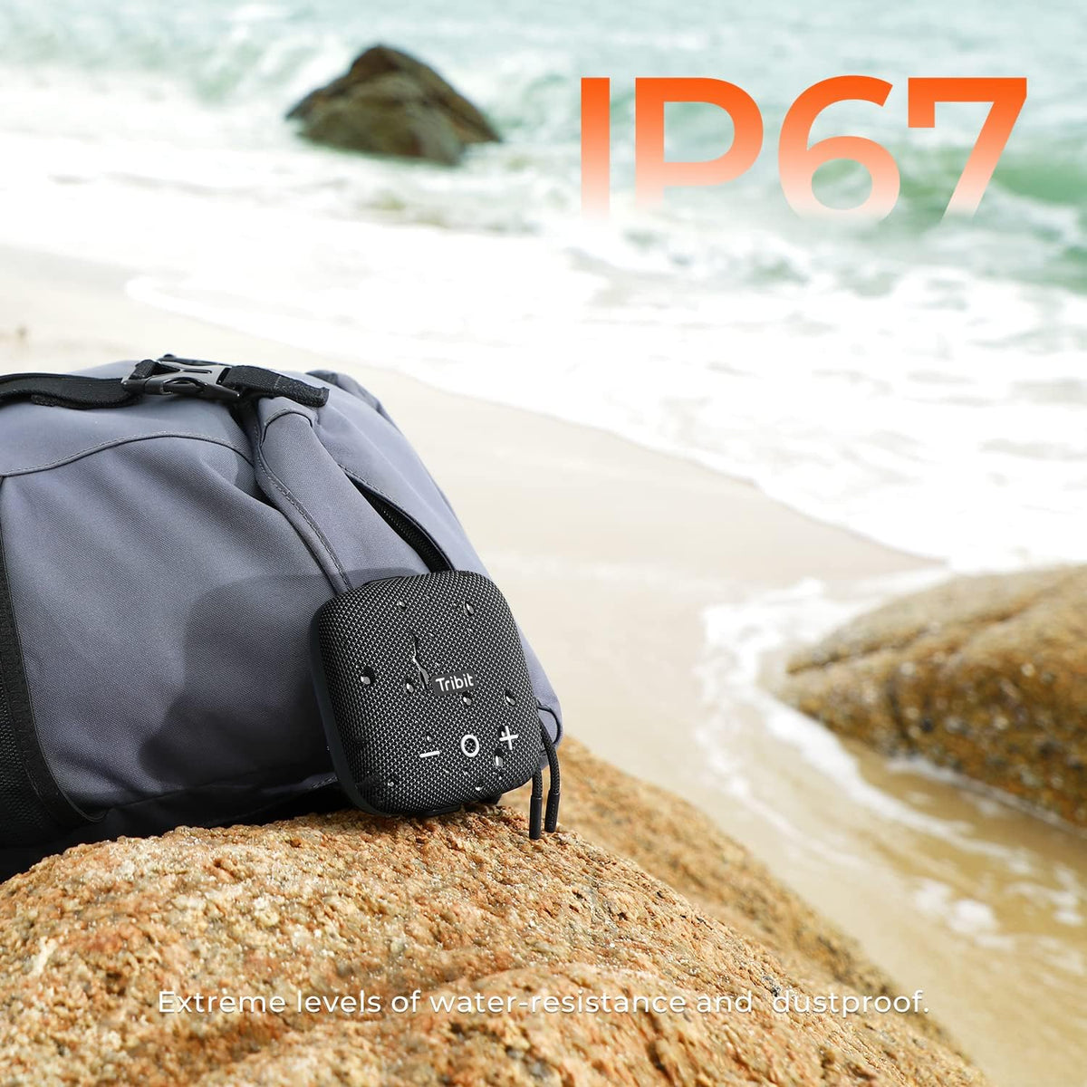 Portable Speaker with 90dB Sound, IP67 Waterproof, 12H Playtime, 120ft Bluetooth Range E571337