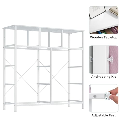 Pink 9 Drawer Fabric Storage Dresser U42725