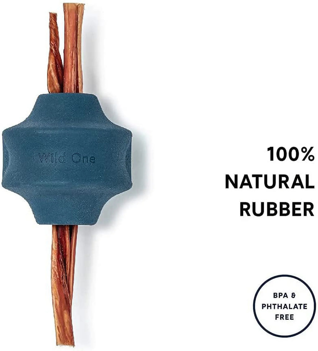 Blue Twist Toss Dog Toy Natural Rubber X6961