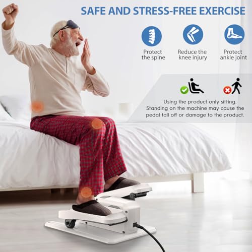 Electric Under Desk Elliptical Machine with Remote Control, 15 Adjustable Speeds O74045