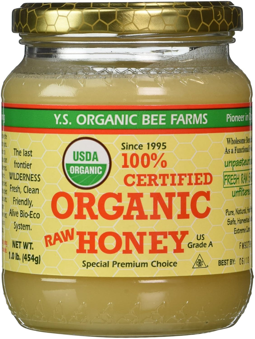Organic Honey, 16 oz V9212