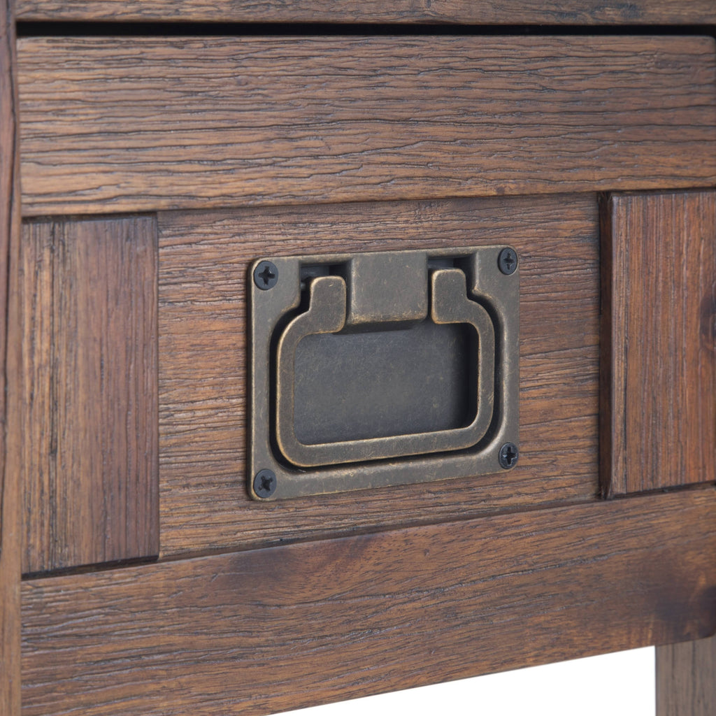 Solid Acacia Wood Narrow Side Table L386