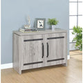 Grey Driftwood 2-door Accent Cabinet V8796