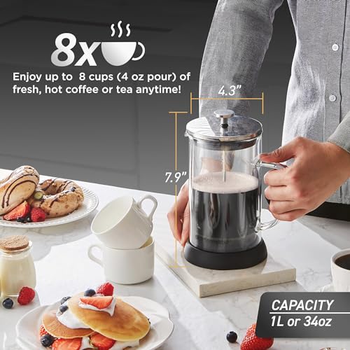 Black Compact Single-Serve Coffee Maker with 14Oz. Stainless Steel Travel Mug B7945
