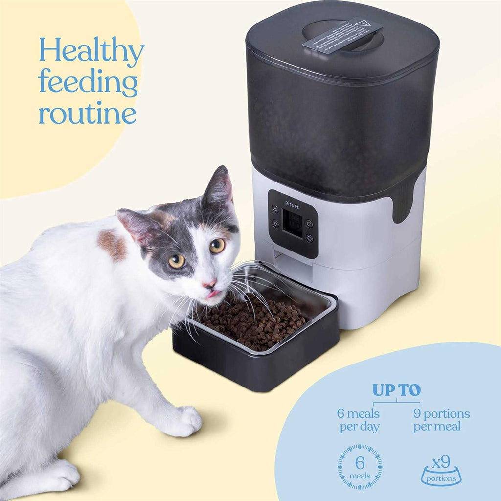 6-L Automatic Cat Feeder with LCD Screen K4183