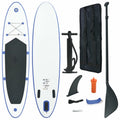 Inflatable Paddle Board Set with Oar, Fin, Hand Pump, Repair Kit and Carrying Bag H66639