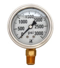 Liquid Filled Pressure Gauge 0-3000 PSI Box of 10 E450