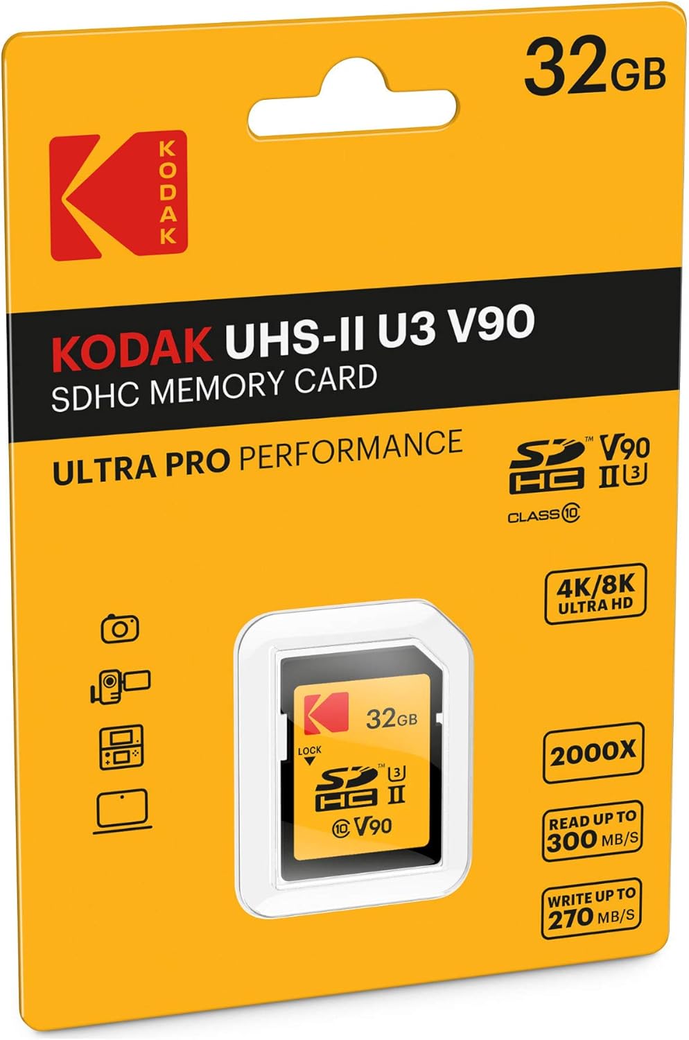 128GB UHS-II U3 V90 SDXC Memory Card X5935