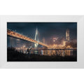 White Modern Wood Framed Art Print F13621