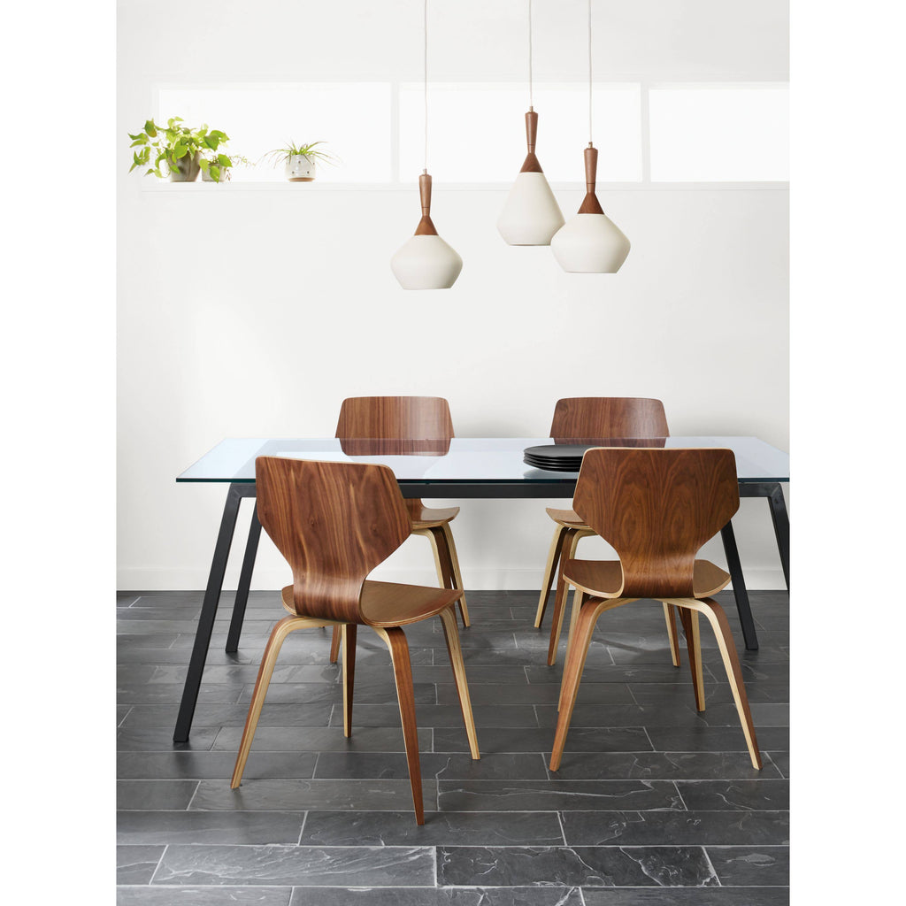 Indigo Pike Side Chair with Metal Base T1848