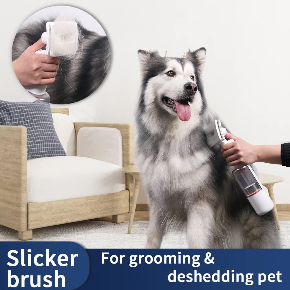 Cordless Handheld Pet Vacuum Cleaner with Slicker Brush A4910