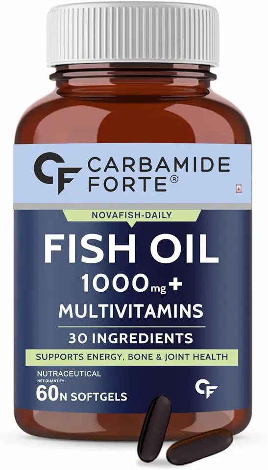 Fish Oil and Multivitamin 1000mg 60 Softgel Capsules S426954