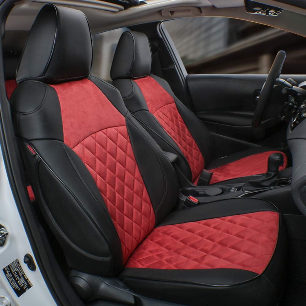 Black Leatherette Car Seat Covers for Toyota Corolla Y6315